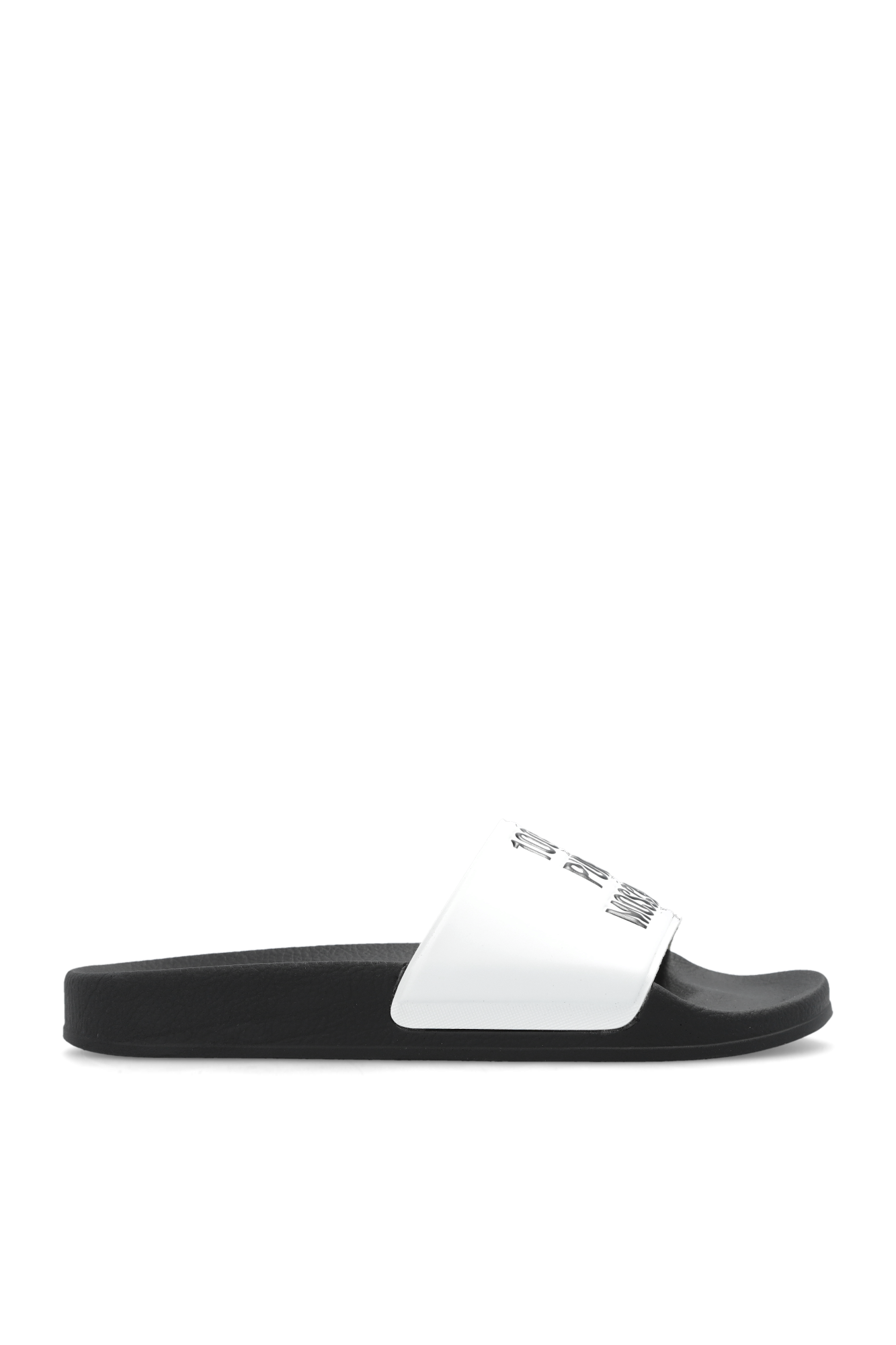 White hot sale moschino slides